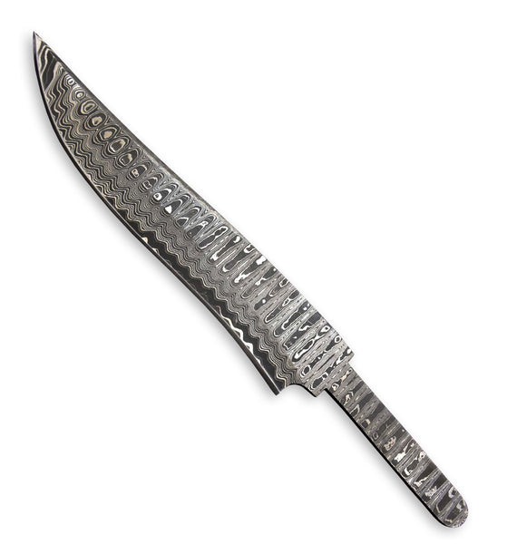 Hercules Custom 11.1"OAL Hand Forged Damascus Steel Blank Blade Army Knife Camping Knife Handmade (Free Shipping)