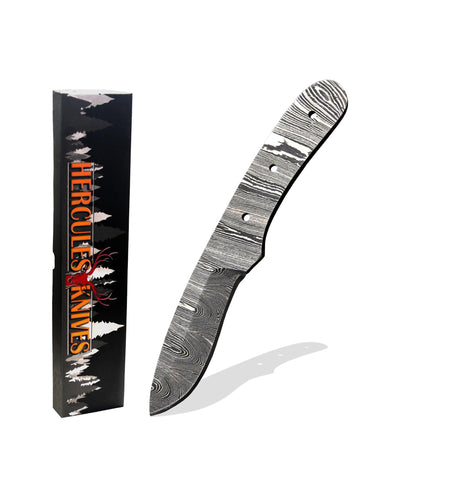 Hercules Custom Hand Forged Damascus Steel Miniature Kukri Blank Blade Handmade Knife Making Supplies (Free Shipping)