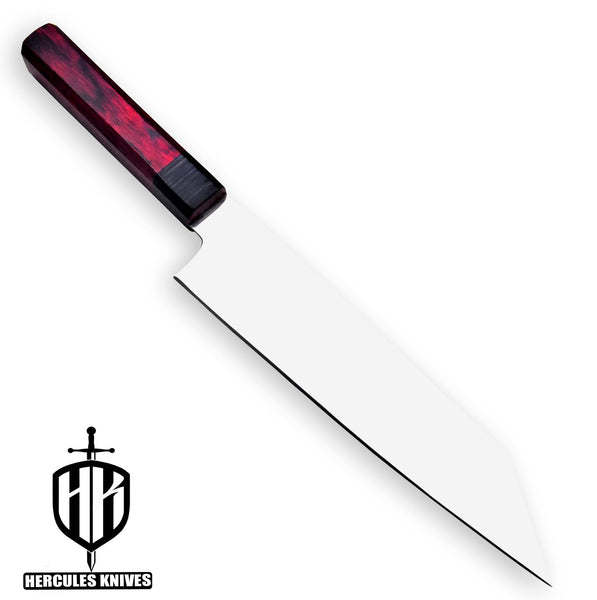 Hercules 12C27 Steel Steel Chef Knife Kitchen Knife Meat Knife Vegetable Handmade Spanish Wood Handle No Damascus