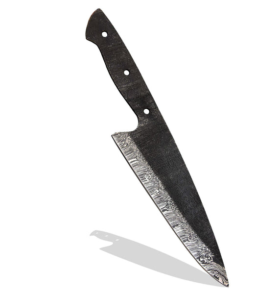 Hercules Custom Hand Forged Hammered Damascus Steel Blank Blade Chef Knife Kitchen Knife Meat Knife Handmade