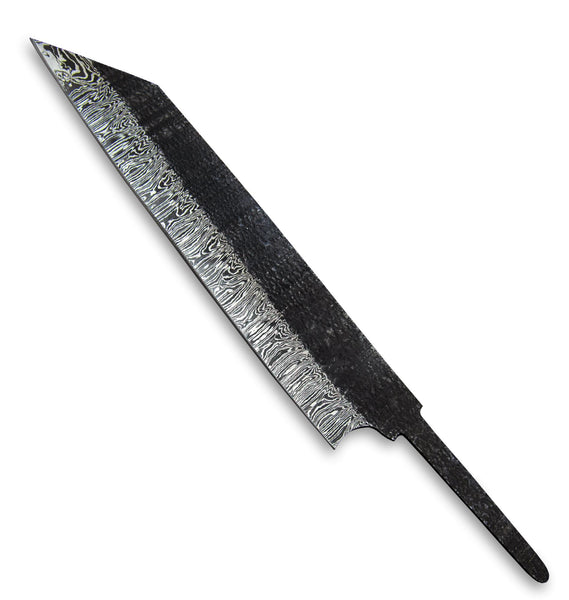 Hercules Custom Hand Forged Hammered Damascus Steel Blank Blade Chef Knife - Kitchen Knife Handmade | Knife Making Supply