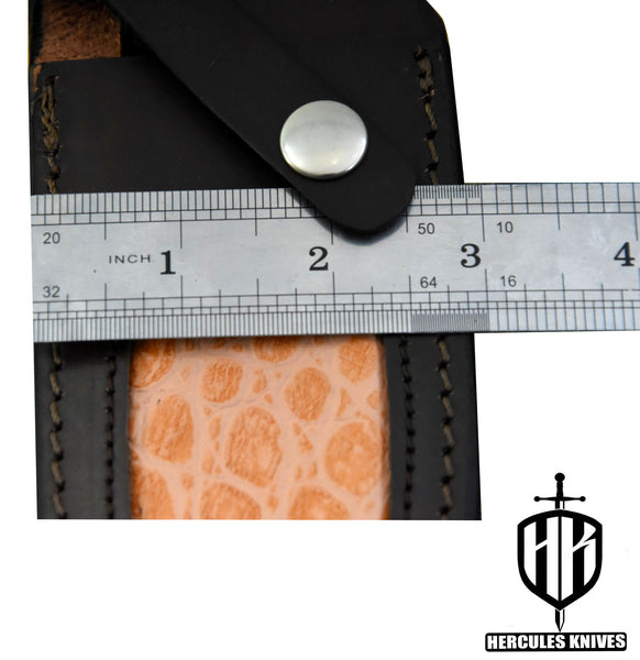 S220-CUSTOM 100% GENUINE LEATHER SHEATH POUCH HANDMADE FOR FIXED BLADE HUNTING KNIFE