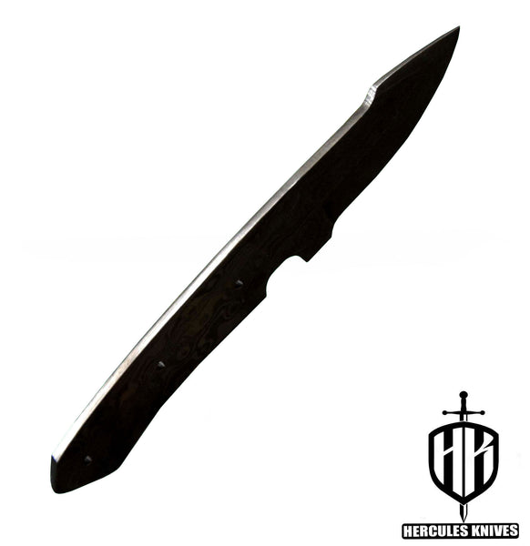 P400-Hercules Custom Hand Forged Damascus Steel Miniature Blank Blade Handmade Knife Making Supplies