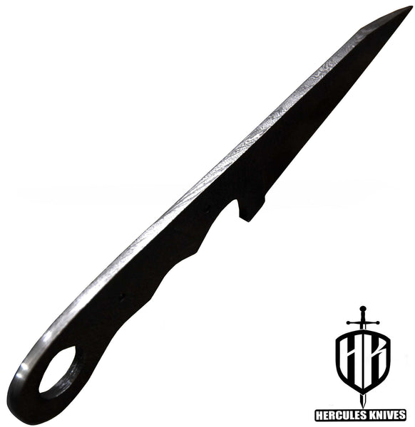 P232-Custom Hand Forged Hammered Damascus Steel Blank Blade Camping Knife, Handmade Knife Making Supply