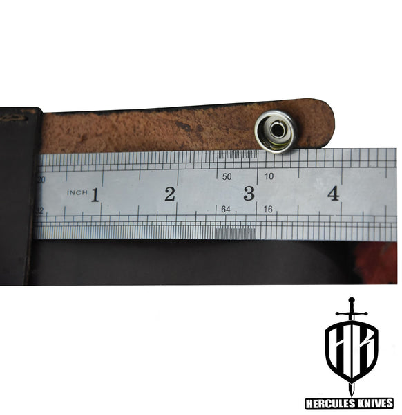 S220-CUSTOM 100% GENUINE LEATHER SHEATH POUCH HANDMADE FOR FIXED BLADE HUNTING KNIFE