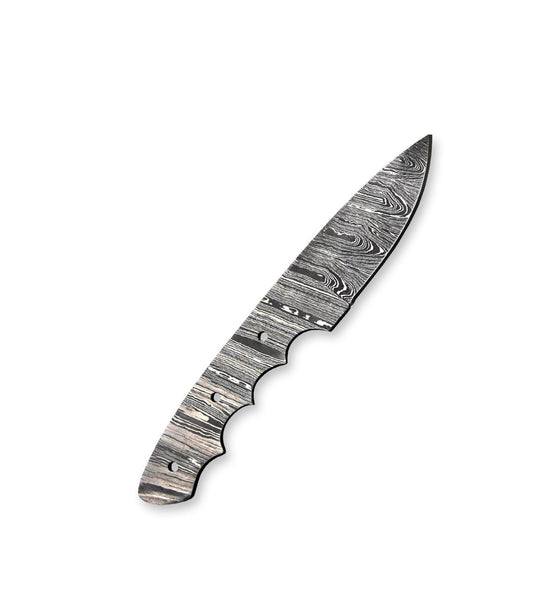 Hercules Custom Hand Forged Damascus Steel Miniature Blank Blade Hunting Knife Handmade Knife Making Supplies (Free Shipping)