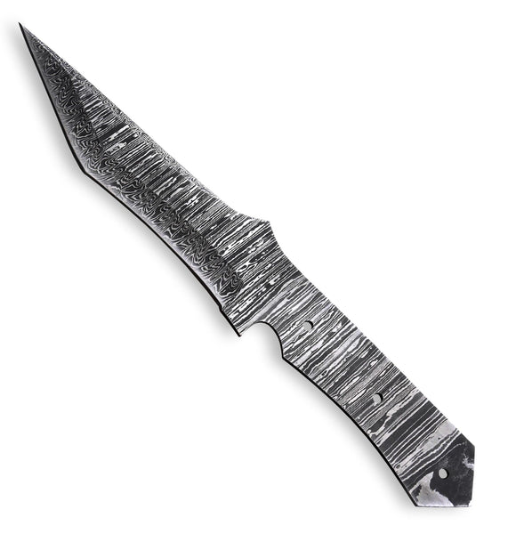 Custom Hand Forged Damascus Steel Blank Blade Tactical Hunting Knife Handmade Damascus Billet Bar | Knife Making Supply (Free Shipping)