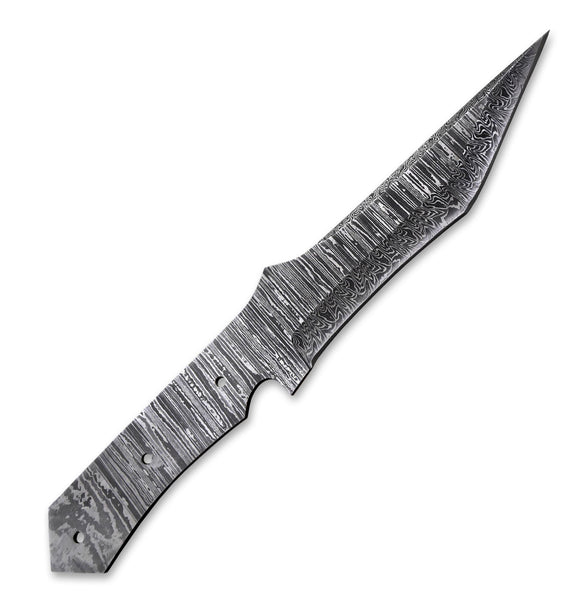 Custom Hand Forged Damascus Steel Blank Blade Tactical Hunting Knife Handmade Damascus Billet Bar | Knife Making Supply (Free Shipping)