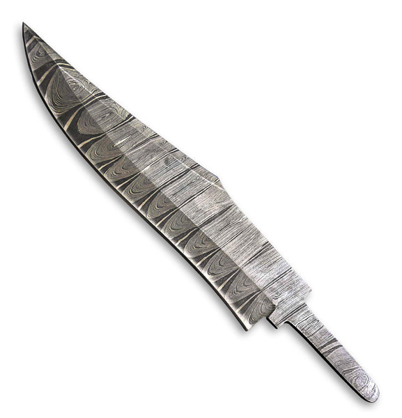 Hercules Custom 11.2"OAL Hand Forged Damascus Steel Blank Blade Bowie Knife Camping Knife Handmade (Free Shipping)