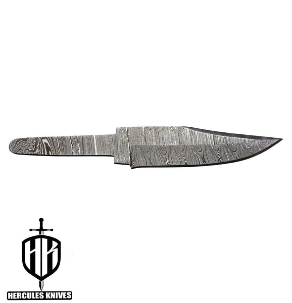 Hercules Custom Hand Forged Damascus Steel Blank Blade Army Knife Camping Knife Handmade Knife Making Supply(Free Shipping)