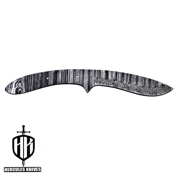 Custom Hand Forged Damascus Steel Blank Blade Kukuri Hunting Knife Handmade Damascus billat Bar | Knife Making Supply (Free Shipping)