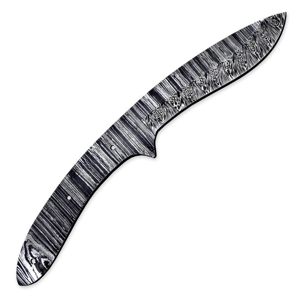 Custom Hand Forged Damascus Steel Blank Blade Kukuri Hunting Knife Handmade Damascus billat Bar | Knife Making Supply (Free Shipping)