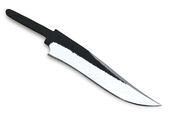 Custom Hammered Spring Steel 5160 Blank Blade Bowie Hunting Knife Handmade DIY Knife Making Supplies, No Damascus