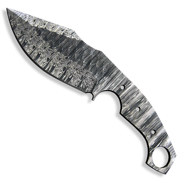 Hercules Knives Custom Hand Forged Hammered Damascus Steel Blank Blade Tactical Hunting Knife Camping Blade Handmade Knife Making Supplies