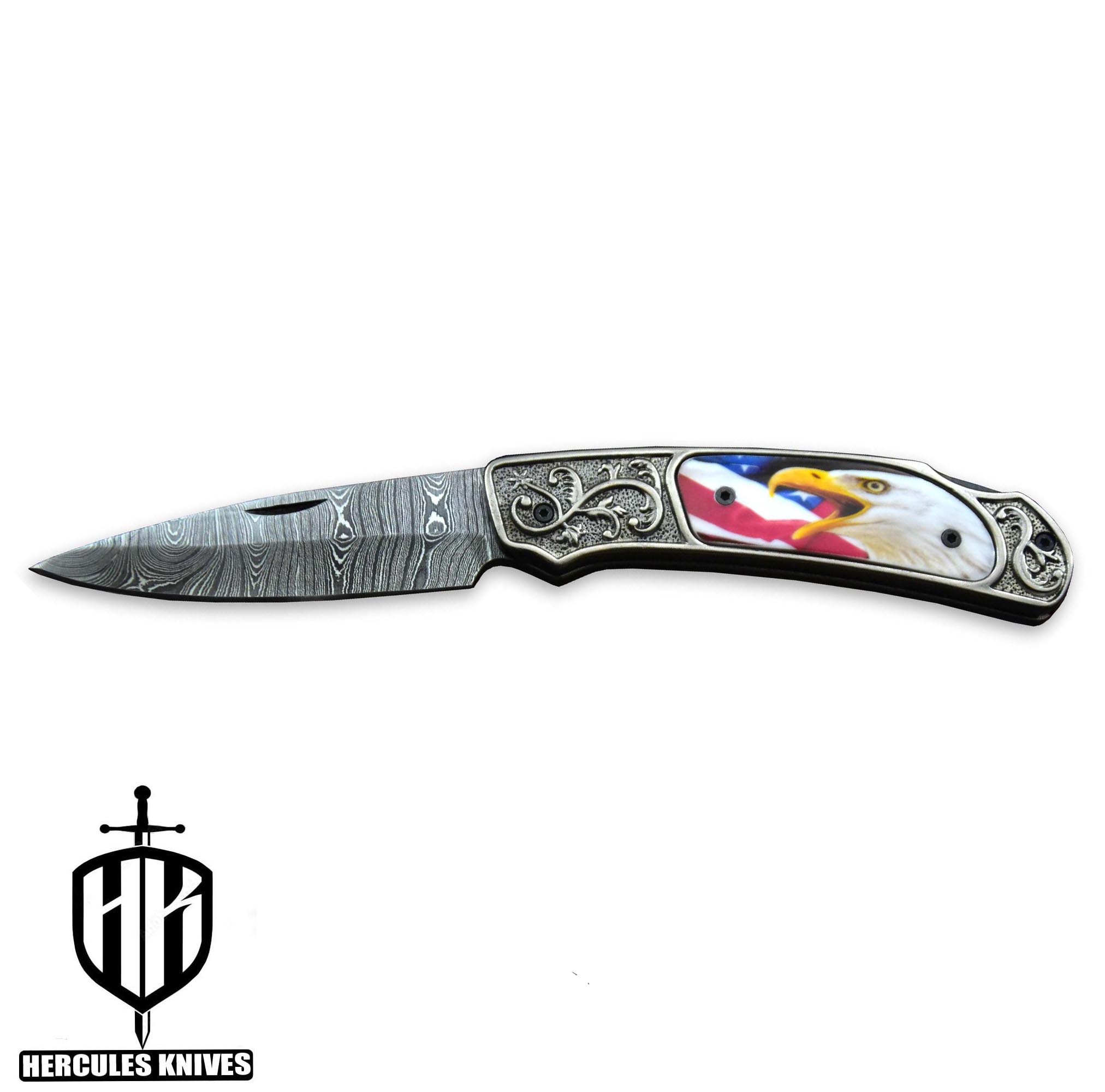 Custom Hand Forged Damascus Steel PVD Black Grey Coating Folding Knife Handmade Camel Bone Red Indian 3D Wax Laser Printing Handle