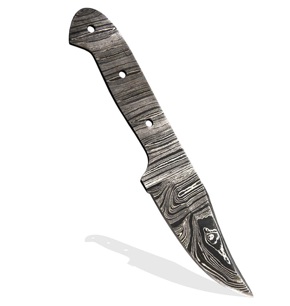 Hercules Custom 8.1"OAL Hand Forged Damascus Steel Blank Blade Army Knife Camping Knife Handmade (Free Shipping)