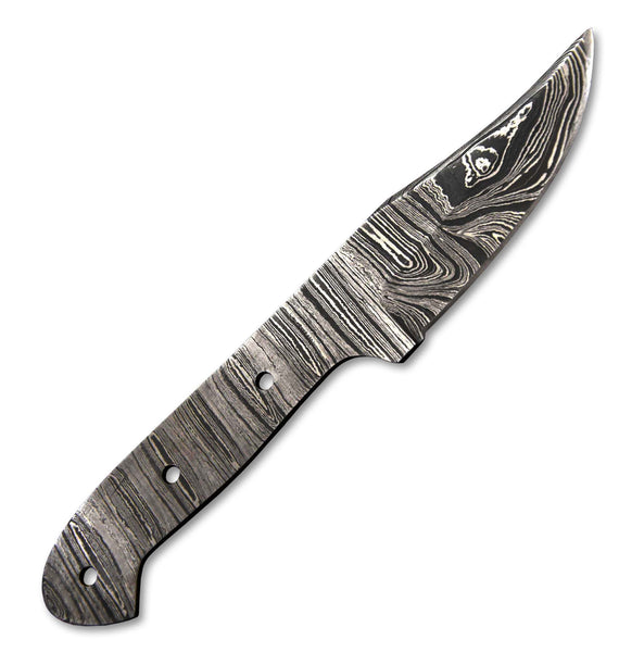 Hercules Custom 8.1"OAL Hand Forged Damascus Steel Blank Blade Army Knife Camping Knife Handmade (Free Shipping)