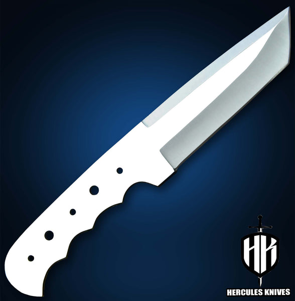 Custom 10.0" OAL Spring Steel 5160 Blank Blade Tanto Hunting Knife Handmade, No Damascus